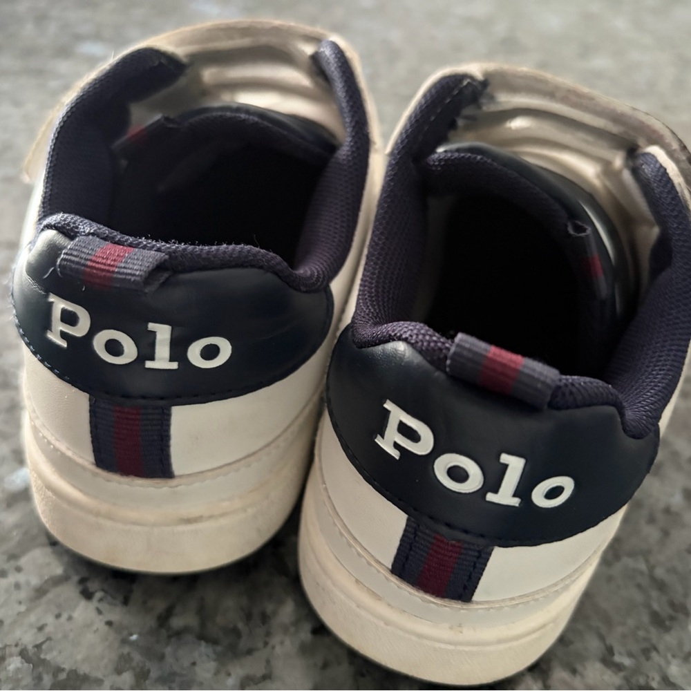 Polo by Ralph Lauren Kids Cream Sneakers - Picture 3 of 5